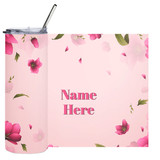 Beautiful Floral Design Name Print Straw Bottle