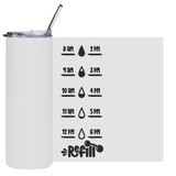 Drinking Water Schedule Printed Water Bottle