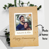 Anniversary Greeting Card with Personalized Photo Upload