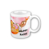 Personalized Rakhi Mug with Your Photo and Message