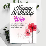 Birthday Card For Lovely Wife - Greeting Card