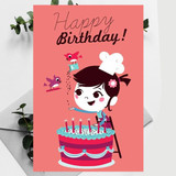 Cute Birthday Wishes Greeting Card