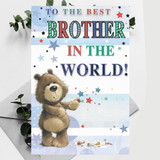 'To The Best Brother' - Printed Greeting Card
