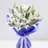 Charming White Lilies Beautiful Bouquet (Choose Number of Lily)