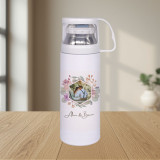 Personalized Stainless Steel Vaccum Thermos with Mug Lid