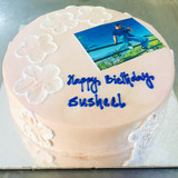 Non-Edible Photo Cake From Crave Bakery- White Forest Cake  (1lb)