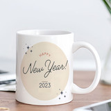 "New Year Wishes 2023" Printed Ceramic Coffee Mug