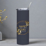 New Year's Wishes with Custom Name Tumbler