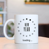 'New Year Loading' Printed Coffee Mug