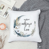 Beautiful Floral Designed Cushion with Message Print