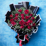 Bold Bloom: 18 Red Roses Love Bouquet