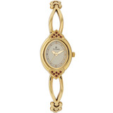 Titan Brass Case Champagne Dial Analog Watch for Women (2468YM05)