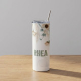 Floral Design Name Printed Personalized Bottle/Tumbler