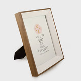 Wooden Picture Frame with a Stand (Included Photo Print)