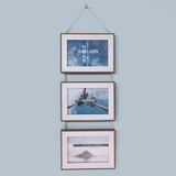 Wall Hanging Triple Photo Picture Frame (Included Photo Print) Wall Hanging Triple Photo Picture Frame (Included Photo Print)