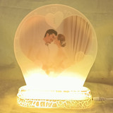 Multicolor Changing LED Round Shape Photo Frame