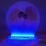Multicolor Changing LED Round Shape Photo Frame