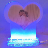 Multicolor Changing LED Heart Shape Photo Frame