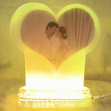 Multicolor Changing LED Heart Shape Photo Frame