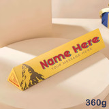 Personalized Name Print on Toblerone Triangular Swiss Chocolate 360g