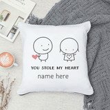 'You Stole My Heart' Printed Cushion