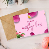 Personalized Message Print on Greeting Card