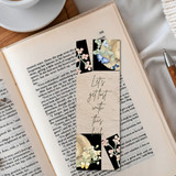 Let's Get Lost with this Book Printed Aesthetic Design Bookmark