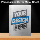 Personalized Design Metal Photo Print- Silver