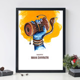 Lord Shiva Beautiful Photo Frame with Personalized Message