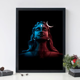 Attractive Photo Frame with Adiyogi Shiva Photo & Message