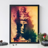 Har Har Mahadev Photo Frame with Message Print- A4 size