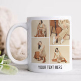Aesthetic Photo & Text Print on Ceramic Mug