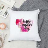 ''Happy Women's Day'' Printed Cushion Gift