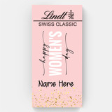 Personalized Printed Lindt Swiss White Chocolate Cover Design For Women's Day