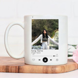 Personalized Photo & Song Name Printed Mug For Women's Day
