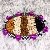 Gourmet Chocolates and Dry Nuts Silver Tray