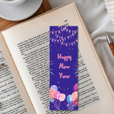 Balloon Printed New Year Bookmark