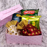 Happiness Box with Dry nuts, Sweets & Bikano Matar Masala