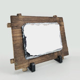 Wood Rock Photo Frame with Personalized Photo
