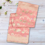 Fancy Party Wear Saree- Peach Colour