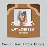 Customised Photo Print Fridge Magnet With Message