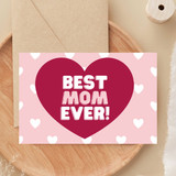 Wish Your Mother With Our Heart Printed Greeting Card