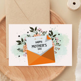Envelope Printed Greeting Card For Mother's Day