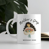 Flower Hugging image Printed Mug For Mother's Day