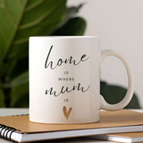 "Home is Where Mum Is"Printed Mug For Mother's Day