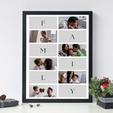 Personalised Family Printed Photo Frame with Photo Print