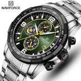 NaviForce NF8020 â€“ Green/Silver Digital Analog Watch For Him