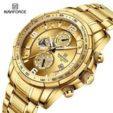 NaviForce NF8020 â€“ Golden Luxurious Watch For Men