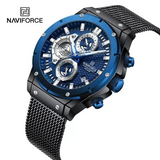 NaviForce NF8027S Black/Blue Digital Analog Watch For Men