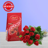 Red and Roses (USA Delivery Only)